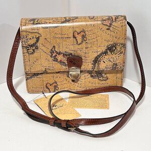 Patricia Nash European Map Crossbody Bag NWT